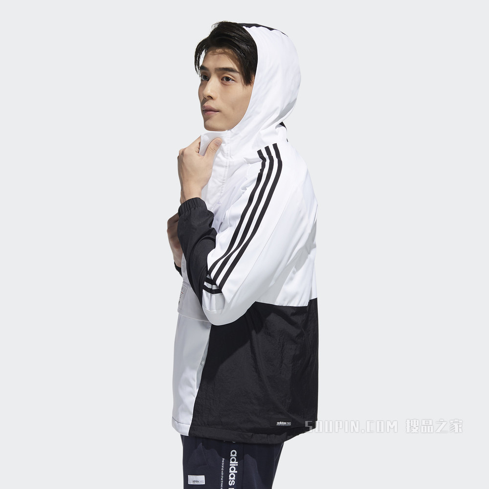 adidas neo M SS CS WB 运动拉链外套