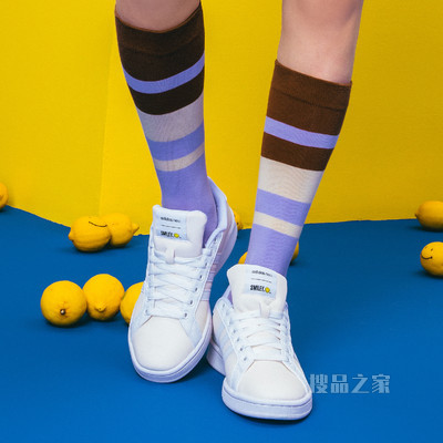 adidas neo GRAND COURT SMILEY笑脸联名新款低帮休闲运动鞋板鞋