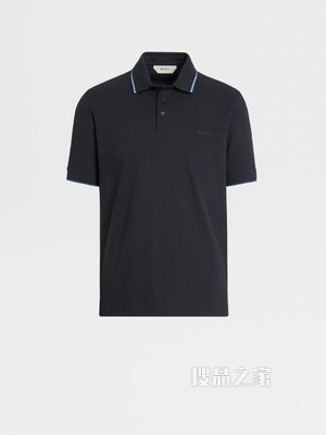 弹力棉质短袖 Polo 衫