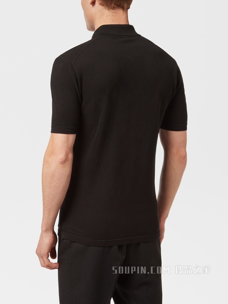 Zegna XXX 全棉珠地布 Polo 衫