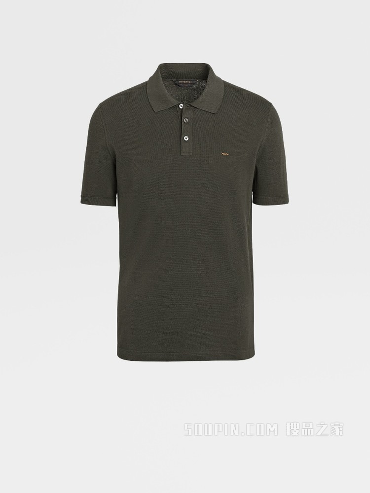 Zegna XXX 系列针织棉质 POLO 衫