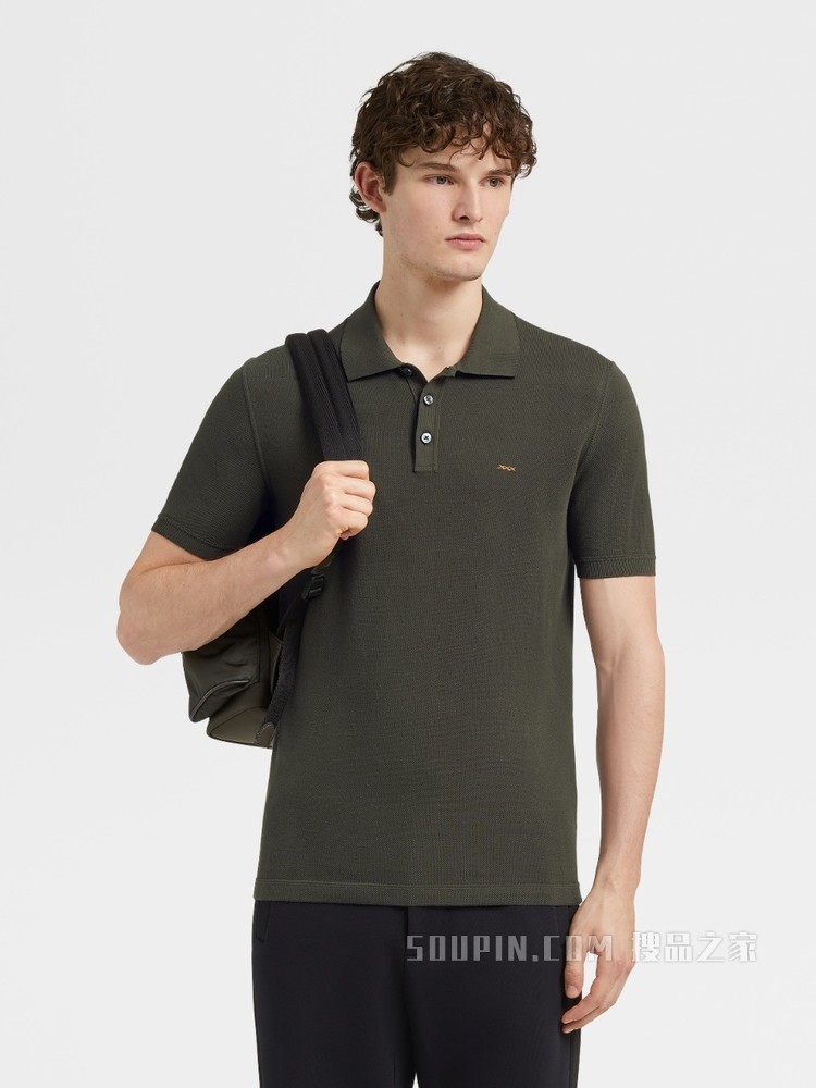 Zegna XXX 系列针织棉质 POLO 衫