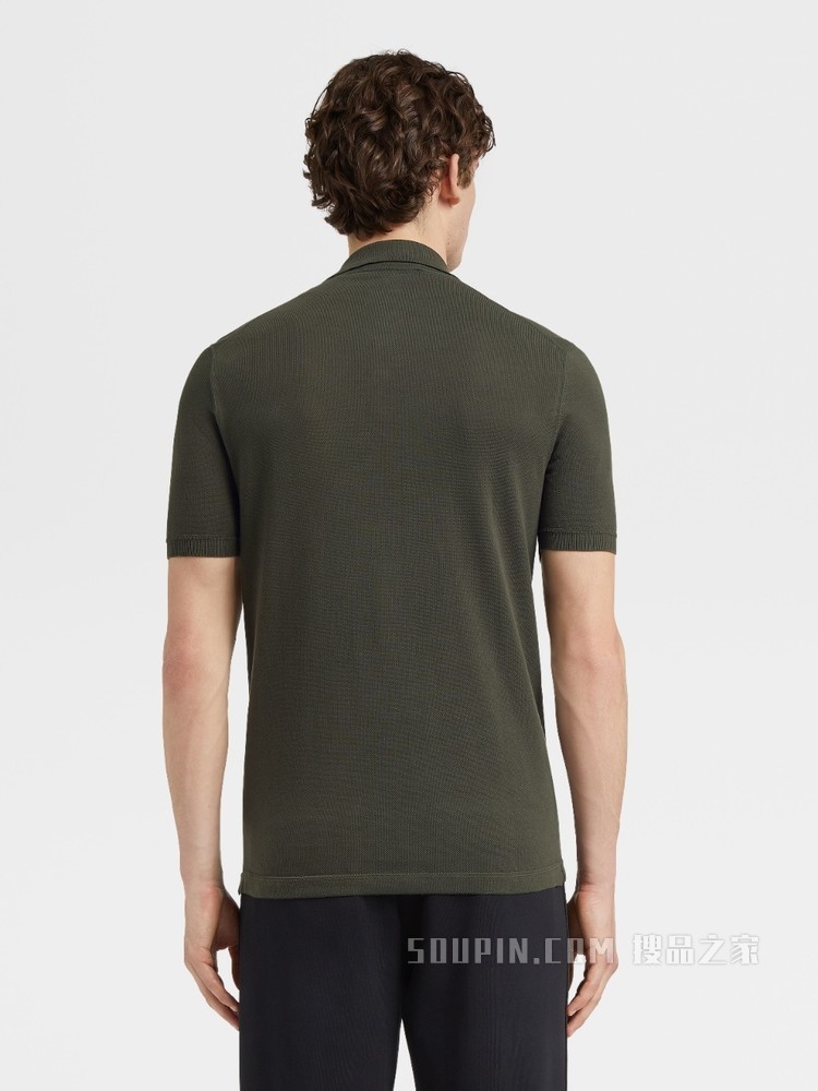 Zegna XXX 系列针织棉质 POLO 衫