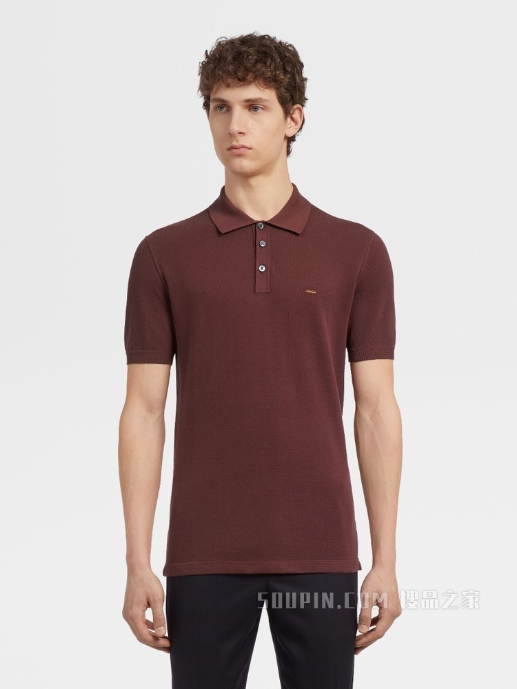Zegna XXX 系列针织棉质 POLO 衫