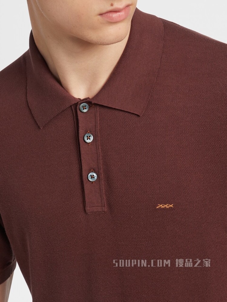 Zegna XXX 系列针织棉质 POLO 衫