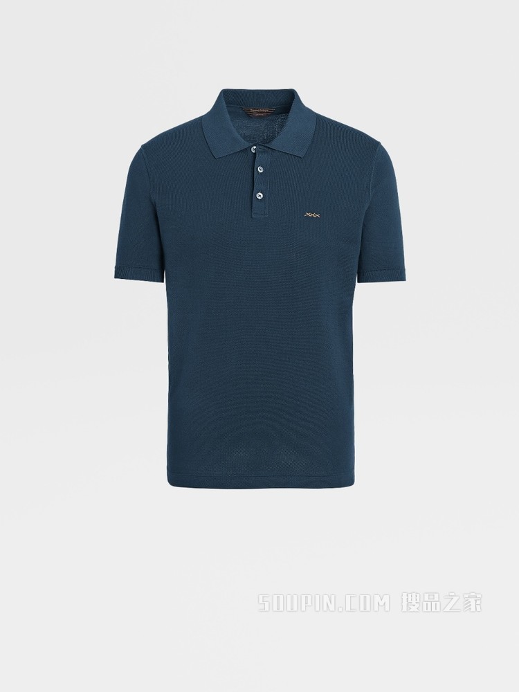 Zegna XXX 系列针织棉质 POLO 衫