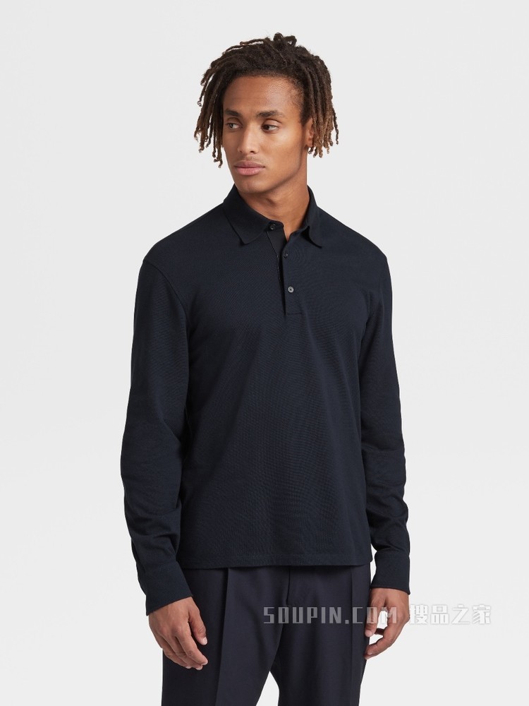 棉质珠地布 POLO 衫