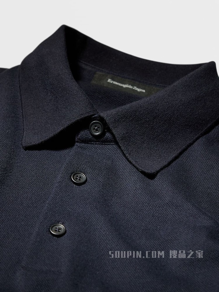 棉质珠地布 POLO 衫