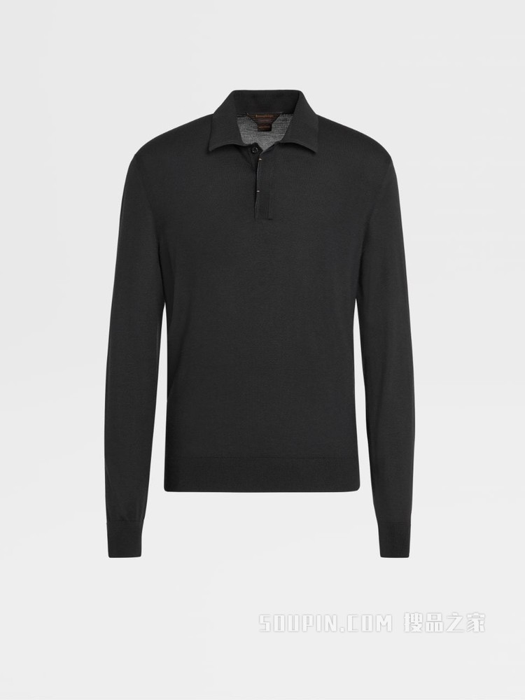 Zegna XXX 系列 Centoventimila 针织 Polo 衫