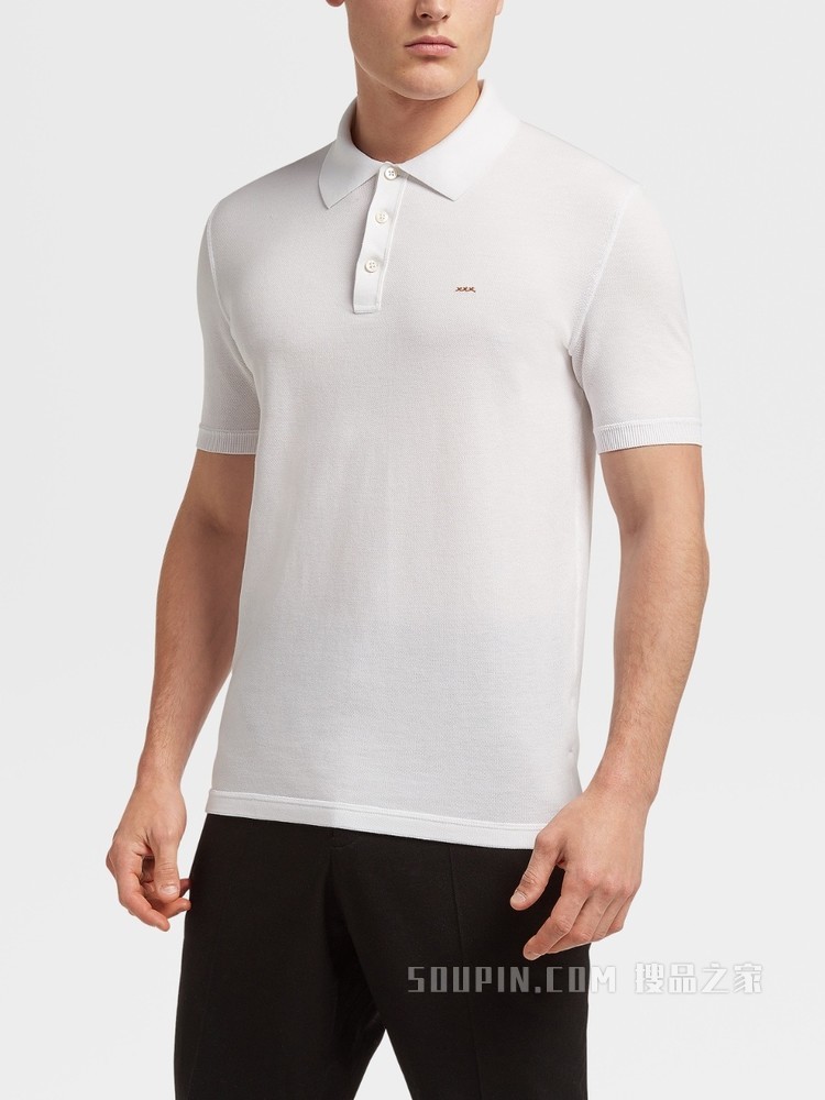 Couture 全棉珠地布 Polo 衫