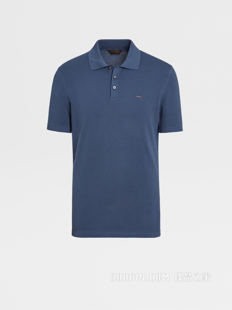 Zegna XXX 系列针织棉质短袖 Polo 衫
