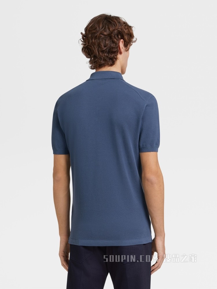 Zegna XXX 系列针织棉质短袖 Polo 衫