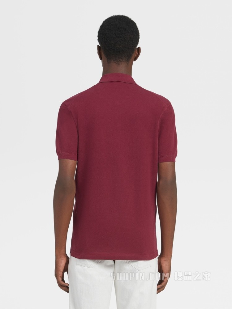 Zegna XXX 系列针织棉质短袖 Polo 衫