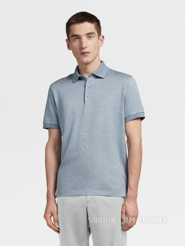 桑蚕丝及棉布 POLO 衫