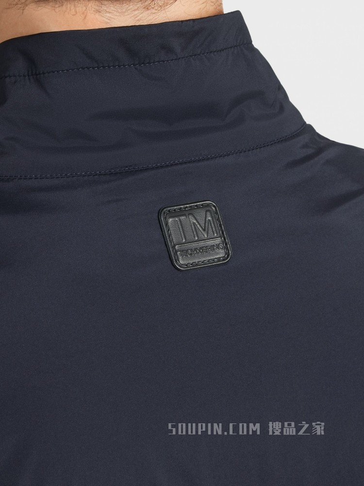 海军蓝Techmerino™双面两用夹克