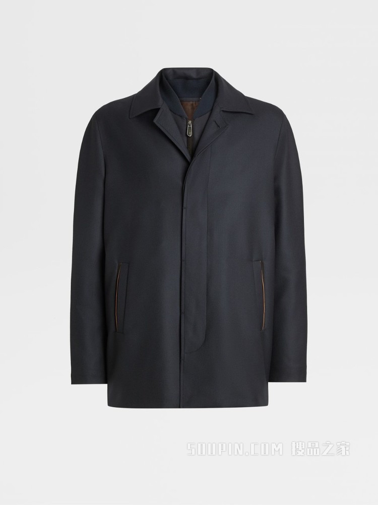 Zegna XXX 系列 Centoventimila 羊毛风衣