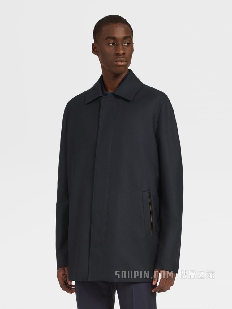 Zegna XXX 系列 Centoventimila 羊毛风衣