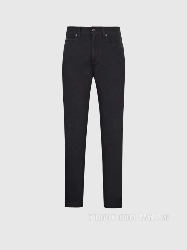 弹力棉质 Luxe Twill 五口袋牛仔裤