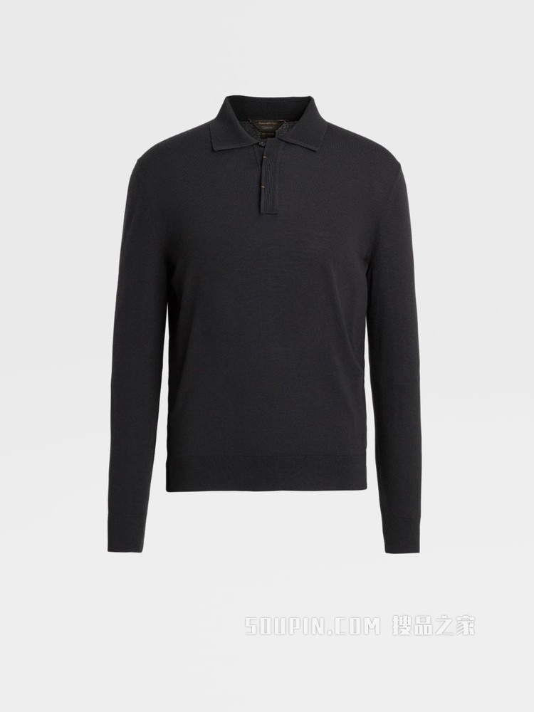 Zegna XXX 系列 CENTOVENTIMILA 羊毛 POLO 衫