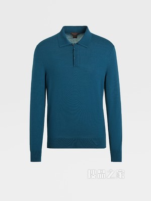 Zegna XXX 系列 CENTOVENTIMILA 针织羊毛 POLO 衫