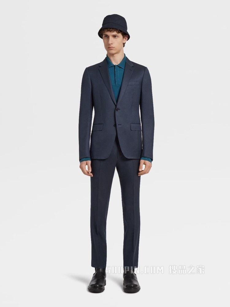 Zegna XXX 系列 CENTOVENTIMILA 针织羊毛 POLO 衫