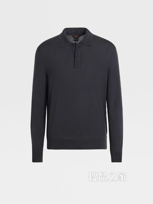 Zegna XXX 系列 CENTOVENTIMILA 针织羊毛 POLO 衫