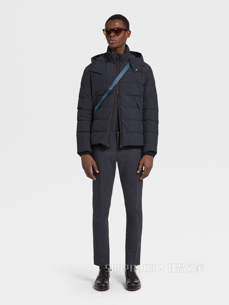 Zegna XXX 系列 CENTOVENTIMILA 针织羊毛 POLO 衫