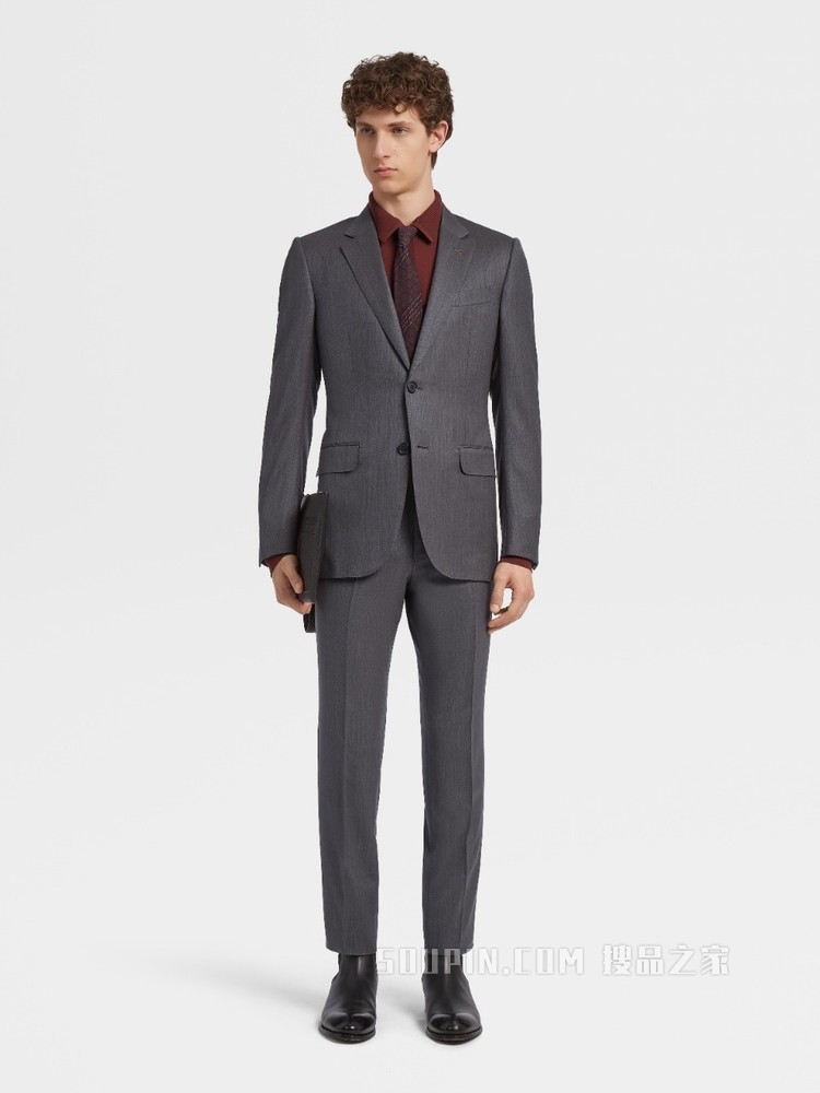 Zegna XXX 系列 CENTOVENTIMILA 针织羊毛 POLO 衫