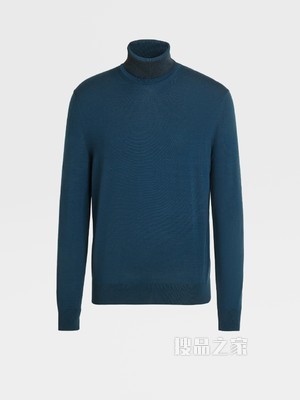 Zegna XXX 系列 CENTOVENTIMILA 针织羊毛高领毛衣