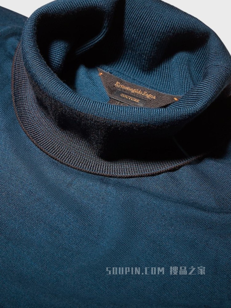 Zegna XXX 系列 CENTOVENTIMILA 针织羊毛高领毛衣