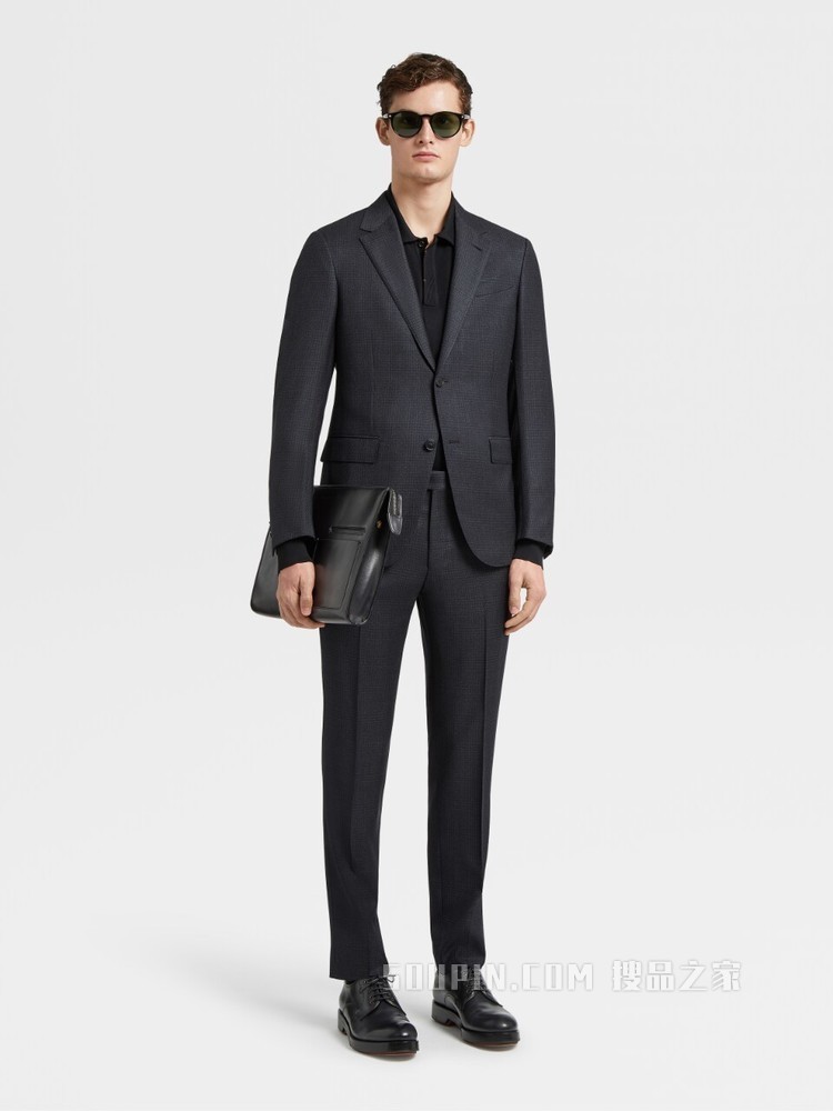 Zegna XXX 系列 CENTOVENTIMILA 针织羊毛 POLO 衫