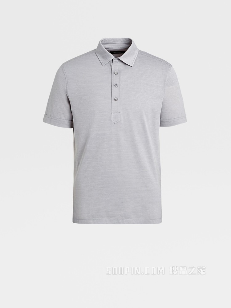 LEGGERISSIMO 棉及桑蚕丝 POLO 衫