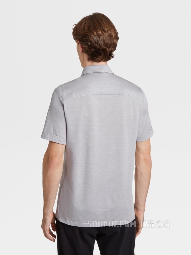 LEGGERISSIMO 棉及桑蚕丝 POLO 衫