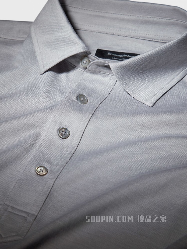 LEGGERISSIMO 棉及桑蚕丝 POLO 衫