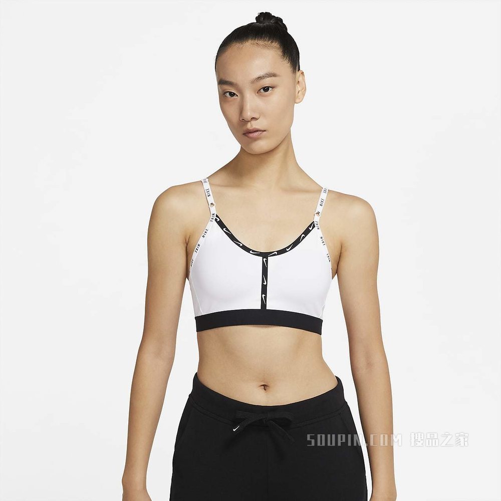 Nike Dri-FIT Indy Logo Tape 女子低强度支撑运动内衣