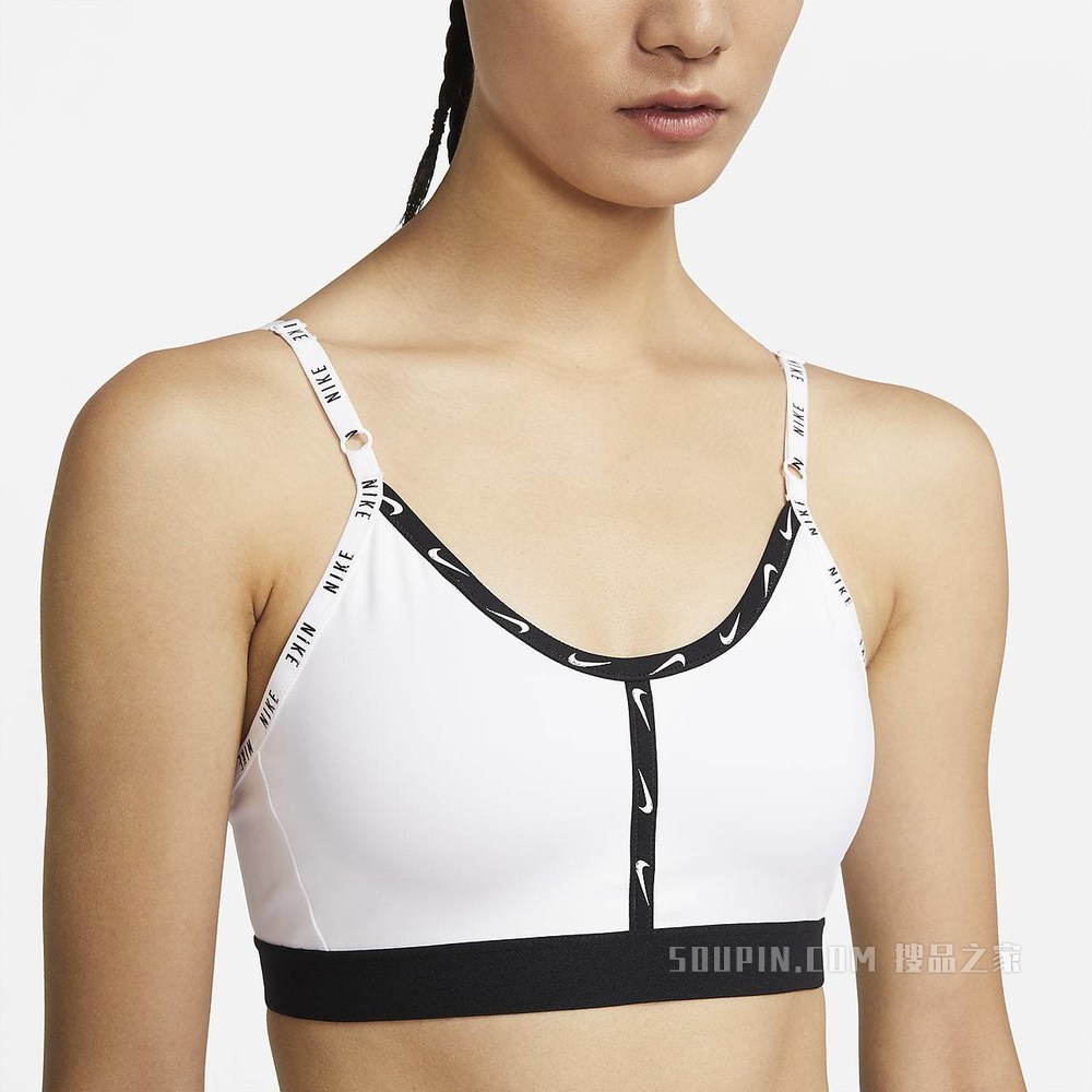 Nike Dri-FIT Indy Logo Tape 女子低强度支撑运动内衣