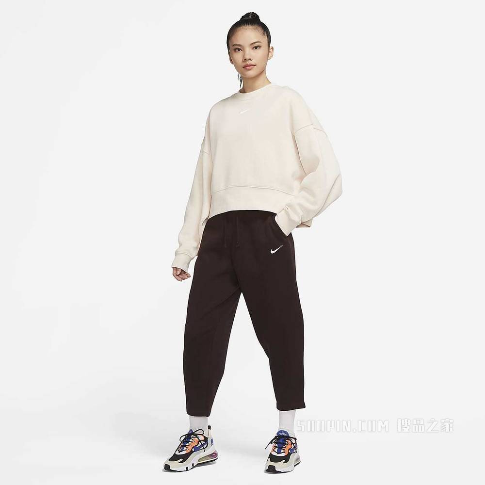 Nike Sportswear Collection Essentials Curve 女子起绒长裤