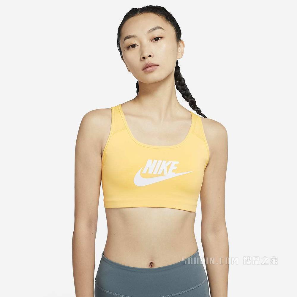 Nike Swoosh 女子中强度支撑衬垫运动内衣