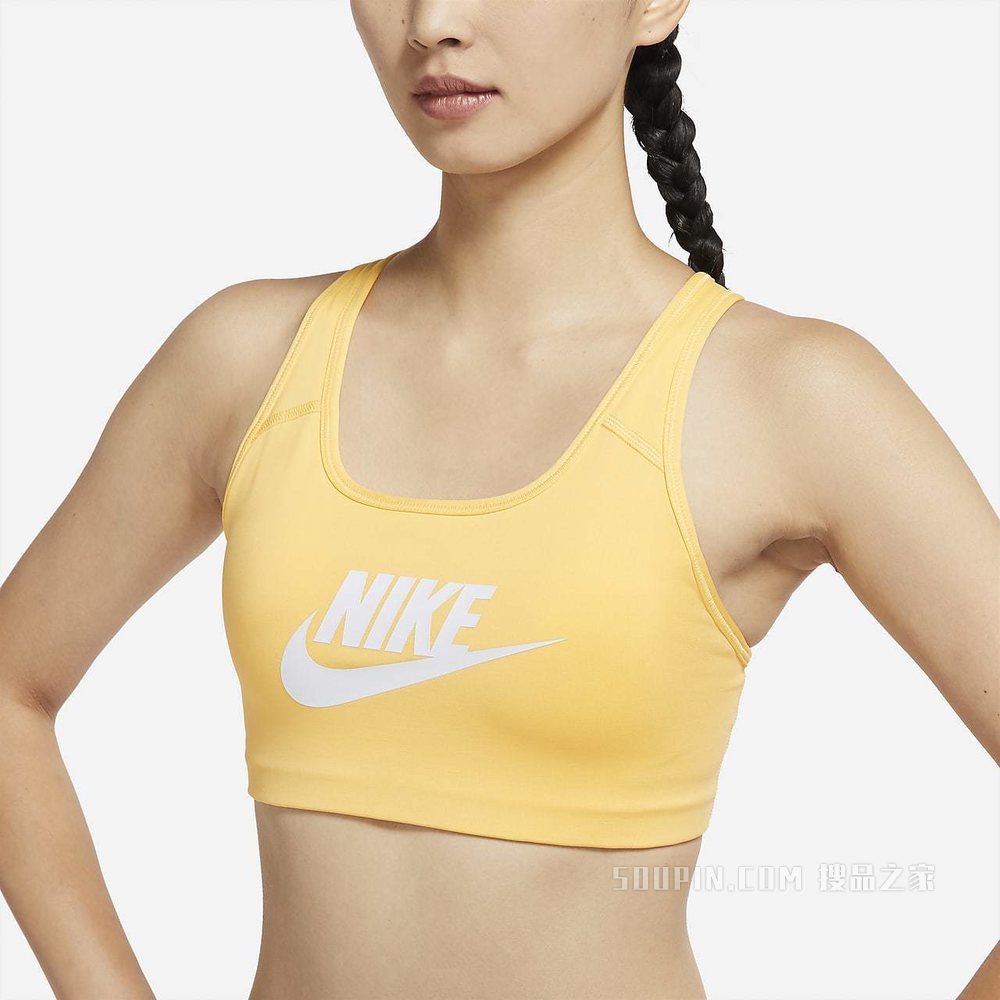 Nike Swoosh 女子中强度支撑衬垫运动内衣