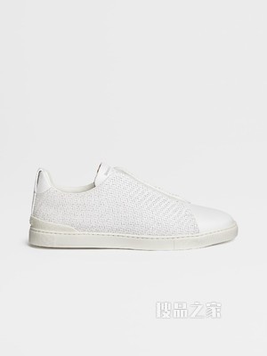白色 PELLE TESSUTA™ Triple Stitch 球鞋