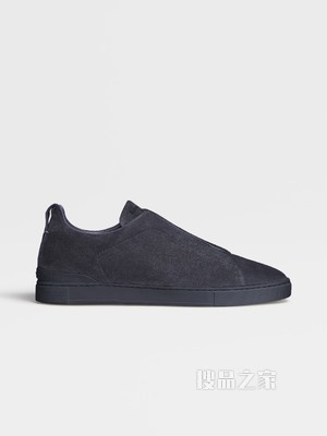 海军蓝麂皮 Triple Stitch 运动鞋