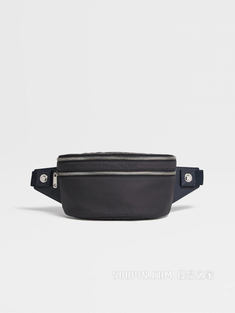 浅蓝色配午夜蓝尼龙 Z 字复古标识 Convertible 双肩背包