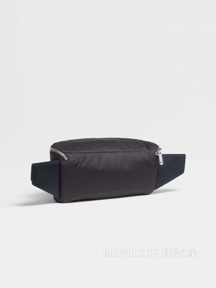 浅蓝色配午夜蓝尼龙 Z 字复古标识 Convertible 双肩背包