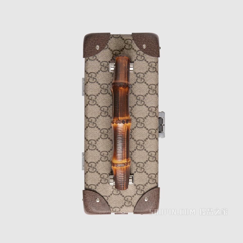 Globe-Trotter系列GG化妆箱 米色/乌木色GG Supreme帆布
