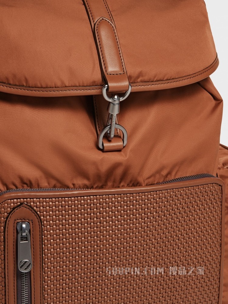 骆马色 PELLETESSUTA™ 配尼龙 Special 双肩背包