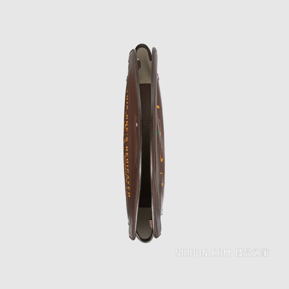Gucci 100特别系列中号托特包 棕色皮革