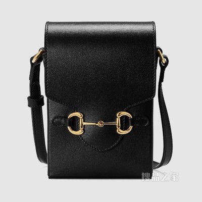 Gucci 马衔扣1955系列迷你手袋 黑色皮革