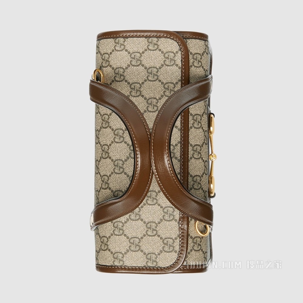 Gucci 马衔扣1955系列迷你手提包 GG Supreme帆布