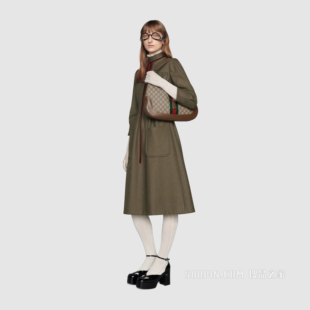 Jackie 1961系列中号手袋 GG Supreme帆布