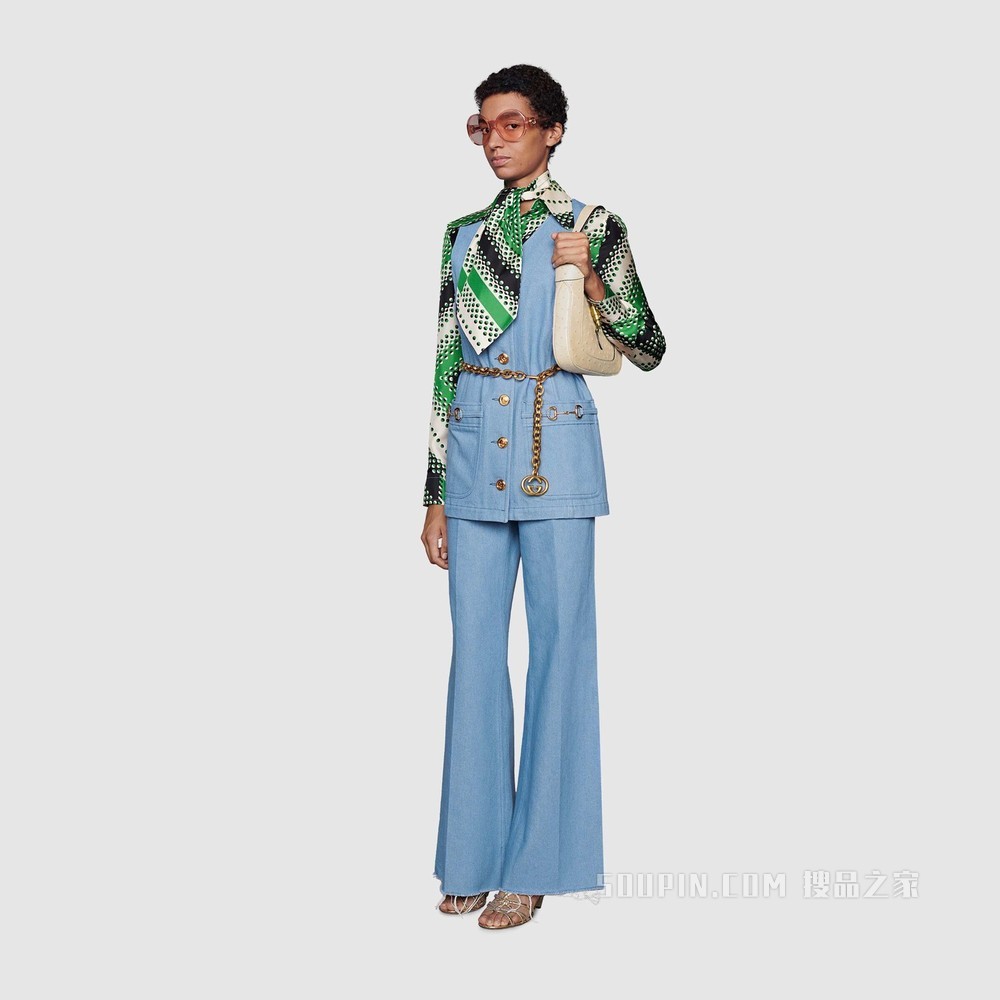 Jackie 1961系列鸵鸟皮小号手袋 象牙白色鸵鸟皮
